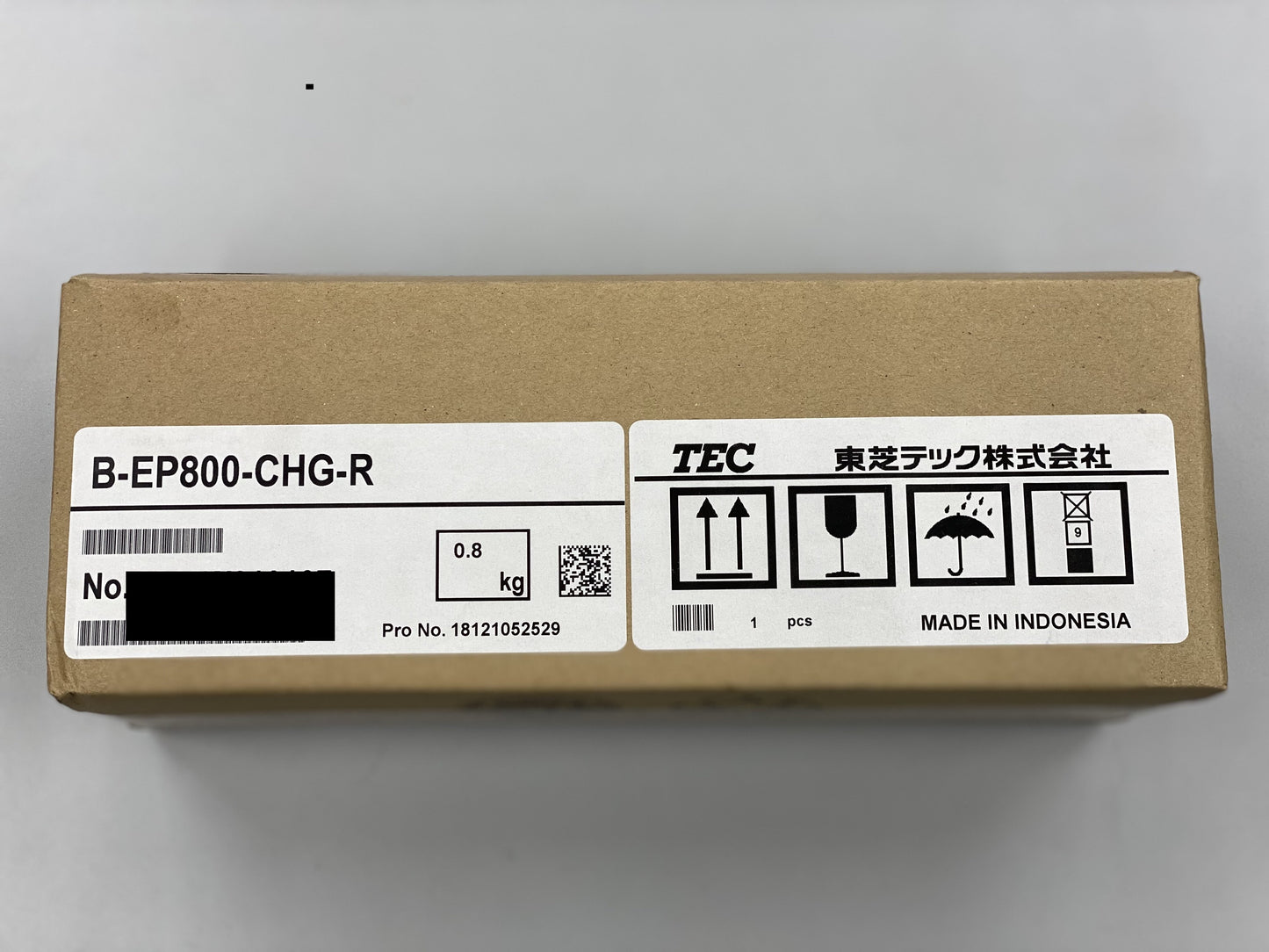 【未使用品】東芝テック　ポータブルラベルプリンタ B-EP/B-FP/B-LP2D兼用1スロットバッテリー充電器　B-EP800-CHG-R